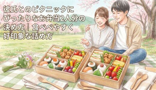 彼氏とのピクニックにぴったりなお弁当2人分の決め方｜食べやすく好印象な中身と詰め方