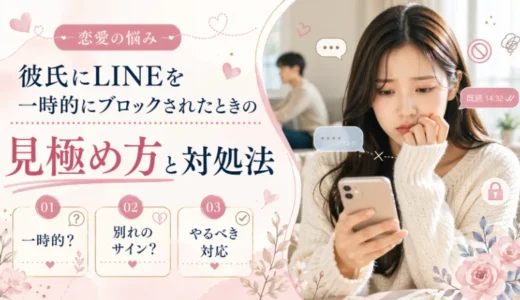 彼氏にLINEを一時的にブロックされたときの見極め方と対処法
