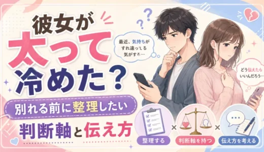 彼女が太って冷めたと感じたときに考えること｜別れる前に整理したい判断軸と伝え方